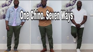 7 Casual Ways To Style Green Chinos  Chino Spring Look Book [upl. by Bloch111]