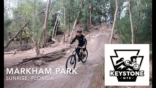 Markham Park Mountain Bike Trails  Sunrise Florida [upl. by Rotce]