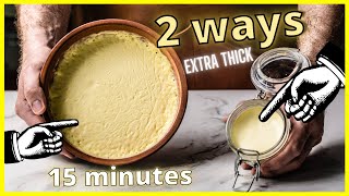 Ultimate Clotted Cream  From Any Cream In 15 Minutes [upl. by Lenox]