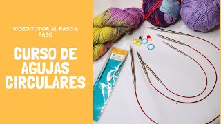 Cómo tejer con Agujas CIRCULARES fácil y rápido [upl. by Leunamme]