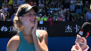 Eugenie Bouchards big moment [upl. by Glynias]