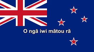 National Anthems New Zealand Aotearoa  Short version  Lyrics  Translation [upl. by Anifled]