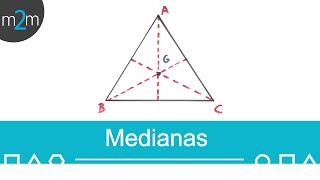 Medianas de un triángulo [upl. by Ynattirb489]