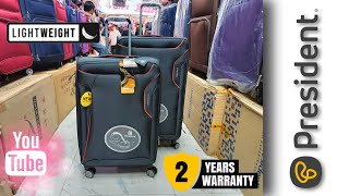 ওয়ারেন্টি সহ সবচেয়ে হালকা President Luggage  Light Weight President Luggage 2024 [upl. by Schear]