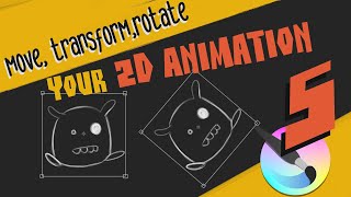 How To Move Transform and Rotate your 2D Animation  Krita 5 [upl. by Ehcram]