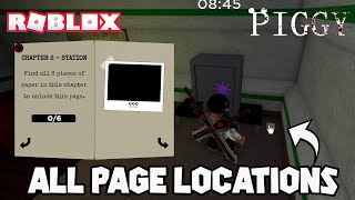 How To Get All Pages From Roblox Piggy Book 1 Chapter 2 Station  Dr Mo Gaming 2021 [upl. by Vihs]