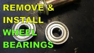 Remove amp Install Scooter  Motorcycle Wheel Bearings The Easy Way [upl. by Galina]