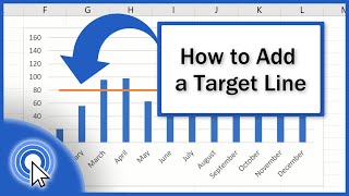 How to Add a Target Line in an Excel Graph [upl. by Nacul]