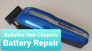 BaByliss Cordless Hair Clippers  Battery Replacement Repair [upl. by Dimond]