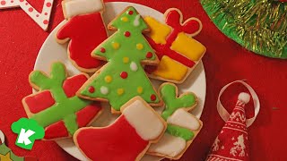 Como hacer GALLETAS de NAVIDAD o Galletas de Mantequilla Navideñas 🎄 Una RECETA Fácil de Preparar [upl. by Adnalra]