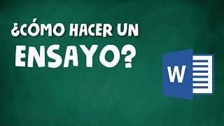 CÓMO HACER UN ENSAYO ACADÉMICO [upl. by Caruso]