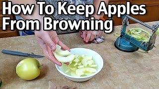 How To Keep Sliced Apples From Browning [upl. by Nimsaj]