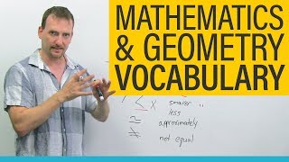 MATH amp GEOMETRY Vocabulary and Terminology in English [upl. by Nnyleuqaj]