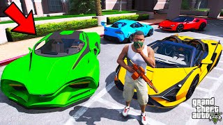 Franklin Stealing Billionaires Secret Sports Cars In GTA 5  SHINCHAN and CHOP [upl. by Brion]