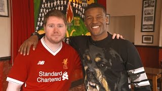 Gini Wijnaldum surprises LFC fan at the pub  Pure Liverpool FC [upl. by Campy]