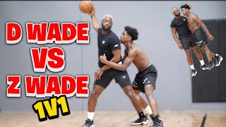 Dwyane Wade vs Zaire Wade INTENSE 1v1 [upl. by Porter]