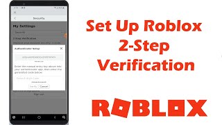 How To TURN ON Two Step Verification on Roblox [upl. by Rephotsirhc]