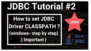 How to set JDBC Driver classpath Java Database Connectivity  JDBC 2 [upl. by Bagger]