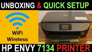 HP Envy Photo 7134 Quick SetUp Unboxing review🖨 [upl. by Orazio771]