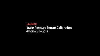 Launch  GM Silverado Brake Pressure Sensor Calibration [upl. by Kisor27]