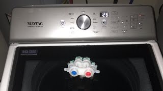 Maytag Commercial Technology washing machine water inlet valve replacement [upl. by Eerac]