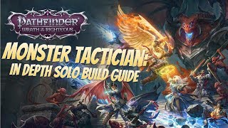 Pathfinder Wrath of the Righteous Beta  In Depth Solo Monster Tactician Build Part I [upl. by Kingsbury]