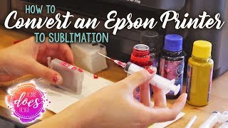 How to Convert an Epson Workforce Printer to Sublimation [upl. by Astrahan]