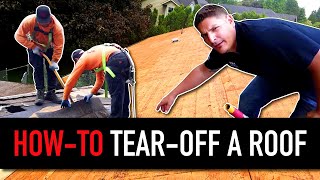 How to tear off a roof  DIY roofing [upl. by Yatzeck]