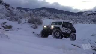 Jeep Wrangler Testing 40quot Cooper STT Pros Tires in the Snow  FIRST TRACKS  Part 1 [upl. by Anayt]