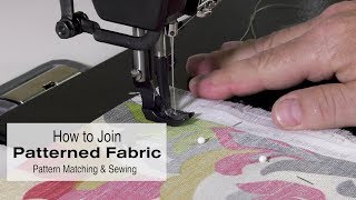 How to Join Patterned Fabric  Pattern Matching amp Sewing [upl. by Asyram]