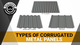 Types of Corrugated Metal Roofing Siding Wall Panels Which Is The Best Exposed Fastener Panel [upl. by Darlene]