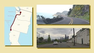 Crescent City CA to Everett WA  A Complete Real Time Road Trip [upl. by Ardnaz]