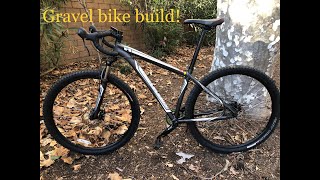 Gravel Bike Build  Budget Hardtail Mtb conversion [upl. by Smoht]