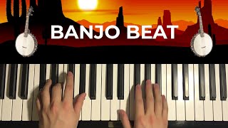 Ricky Desktop  The Banjo Beat Piano Tutorial Lesson [upl. by Alleunamme]