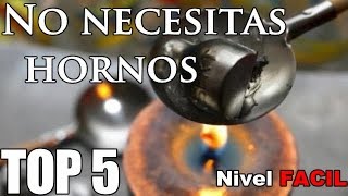 5 Metales Que Puedes Fundir En Casa  Fácil [upl. by Tamqrah553]