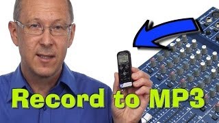 Record to MP3 from an Audio Mixer to a personal recorder [upl. by Mharg]