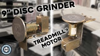 Disc Grinder From a Free Treadmill Motor Multi Position [upl. by Helban]