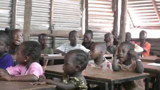 A SCHOOL IN THE GAMBIA WEST AFRICA [upl. by Nosak]