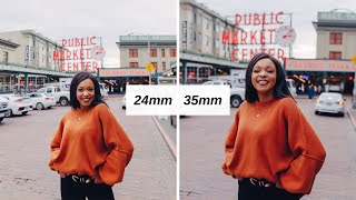 24mm vs 35mm Lens Comparison for Portrait Photography [upl. by Wyly411]