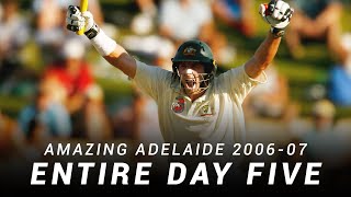 LIVE Flashback Amazing Adelaide Day Five  200607 Ashes [upl. by Enneillij]