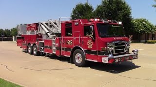 Coppell Fire Dept NEW T123 amp E121 responding [upl. by Asyral851]