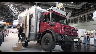 Unimog Wohnmobil Bimobil 2021 EX432 Wohnmobil Mercedes Benz Expeditionsfahrzeug Offroad Monster [upl. by Ilahtan]