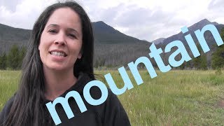 How to Say MOUNTAIN and SENTENCE  American English [upl. by Asilrak93]