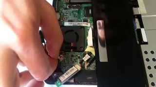 Asus Eee PC 1005HA CMOS Battery Replacement [upl. by Mickie]