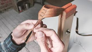 Making the Original Wanderer leather flip flop sandals by hand in The Sole Workshop [upl. by Oirevlis]