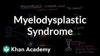 Myelodysplastic syndrome  Hematologic System Diseases  NCLEXRN  Khan Academy [upl. by Aem61]