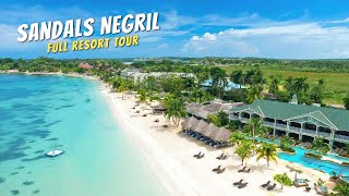 Sandals Negril Jamaica  Full Resort Walkthrough Tour amp Review 4K  All Public Spaces  2021 [upl. by Ahseital]