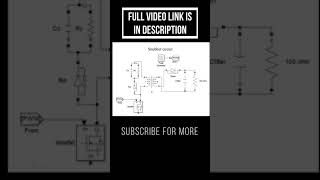 SNUBBER CIRCUIT DESIGN RC SNUBBER POWER ELECTRONICS SHORTS [upl. by Armyn]