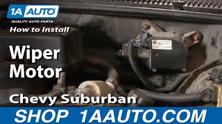 How To Replace Wiper Motor 8899 Chevy Suburban [upl. by Julina]