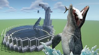 How To Make a Mosasaurus Farm in Minecraft PE [upl. by Kcirdde95]